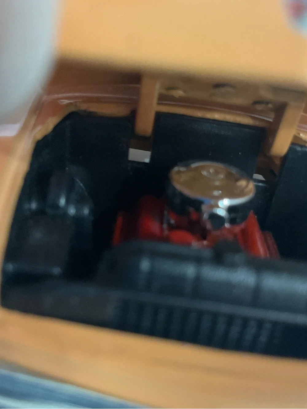 Orange and Black Classic 1954 Ford Custom line Tudor Diecast model car
